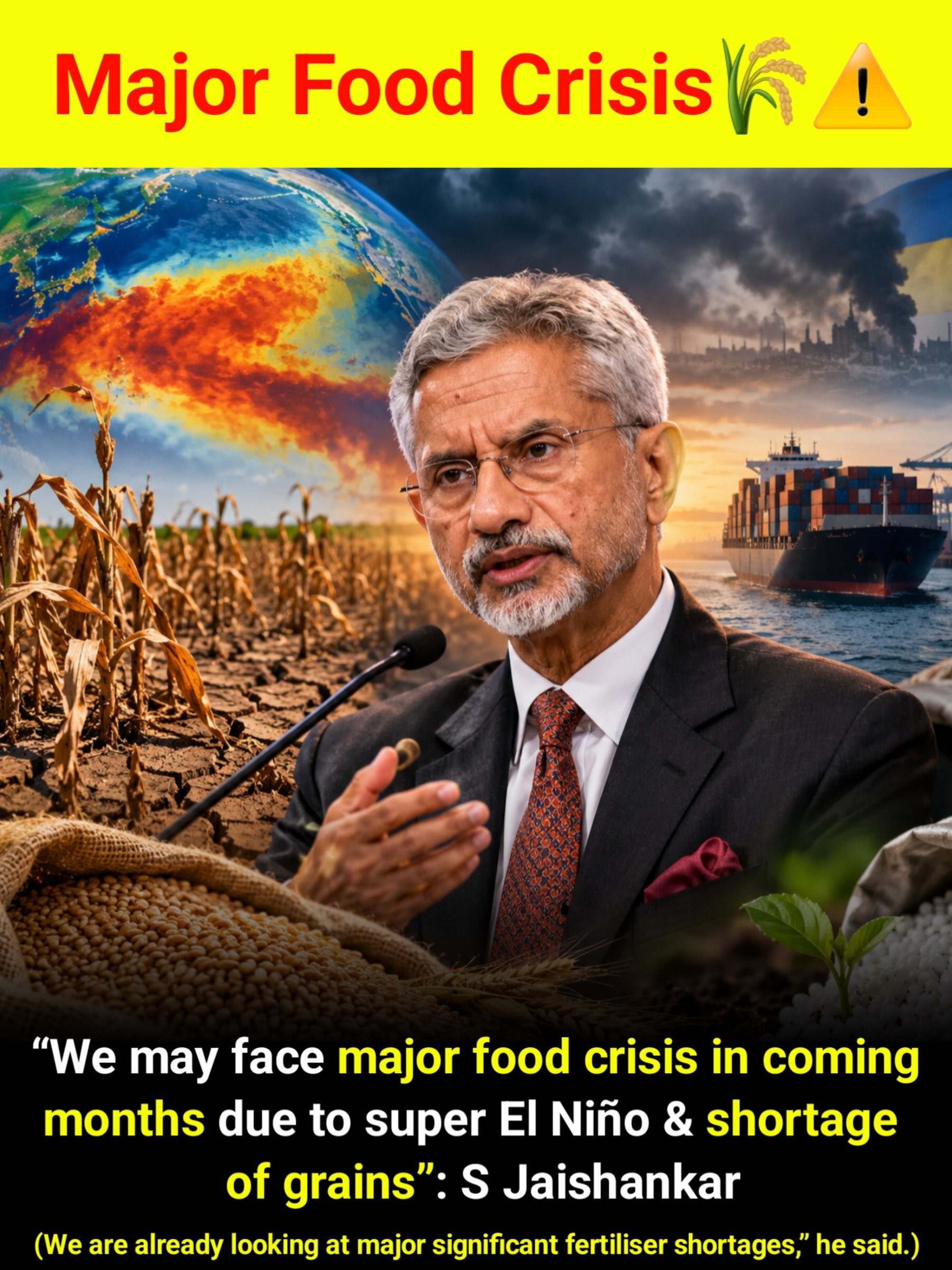 jaishankar food shortage